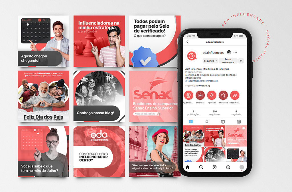 Portfólio Ada Influencers